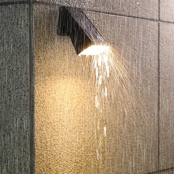 90?? Adjustable Intelligent LED Waterproof Black Modern Solar Wall Lights - Image 5