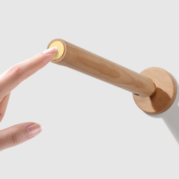 Rotation Wood LED Portable Magnetic USB Touch Night Light - Image 6