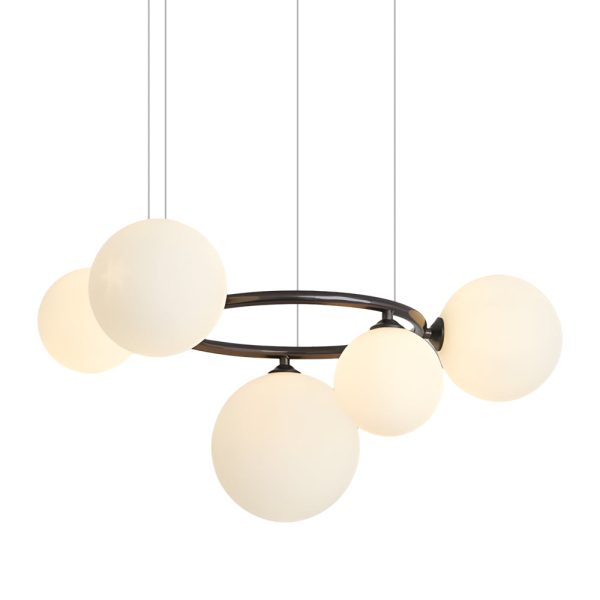 5/7/9-Light Glass Ball Circular Contemporary Chandelier with 3 Step Dimming - Image 27