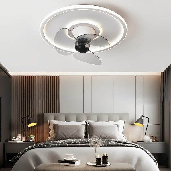 Smart Silent 360?? Rotating Dimmable LED Invisible Ceiling Fan Lights