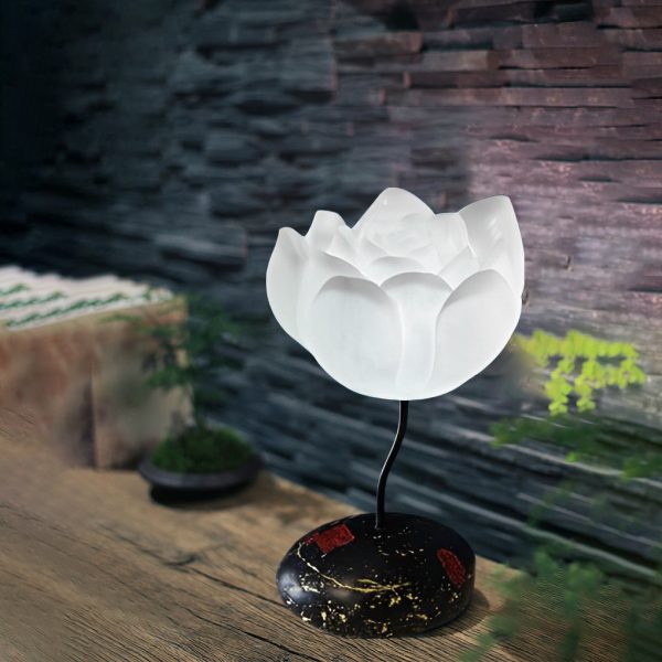 Short Fancy Lotus Aesthestics LED Flower Floor Lamp - Image 5