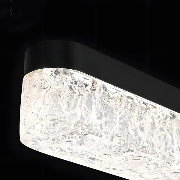 1 Light 47.24-In Island Light Dimmable Black Linear Pendant Light - Image 5
