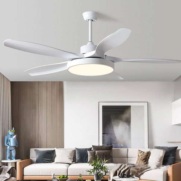 60 Inch Ceiling Fan with Lights and Remote Control Nordic Ceiling Fan Lamp with Silent Inverter - Image 3