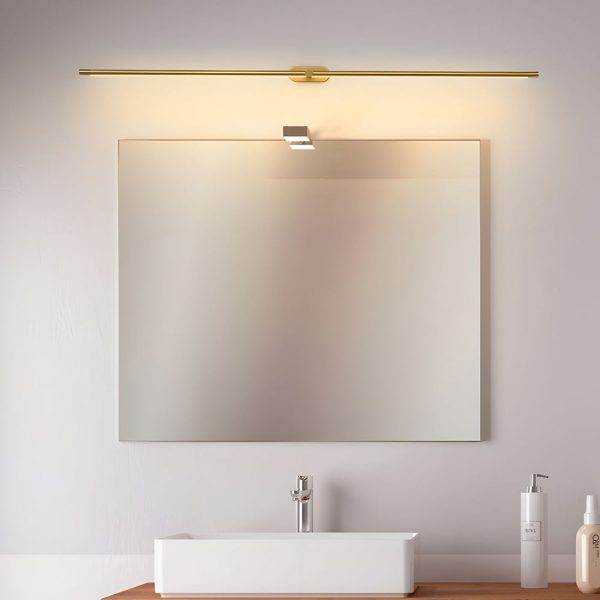 Ultra-Slim Cylindrical LED Bathroom Vanity Light with Indirect Lighting, 26.8''/38.6''/50.4'' - Image 4