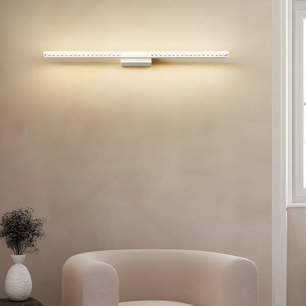 LED Bathroom Vanity Lights with Geometric Acrylic Shade and 3-Step Dimming - Image 5