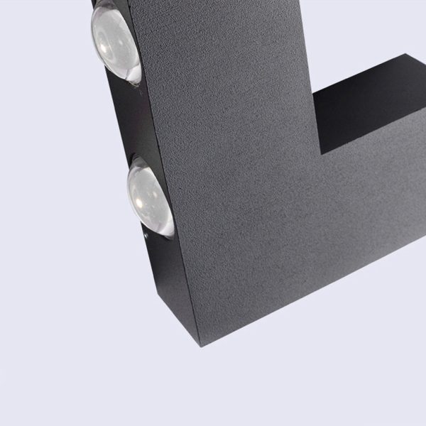 V-shaped Waterproof LED Black Modern Outdoor Wall Lamp Wall Washer Light - Image 8