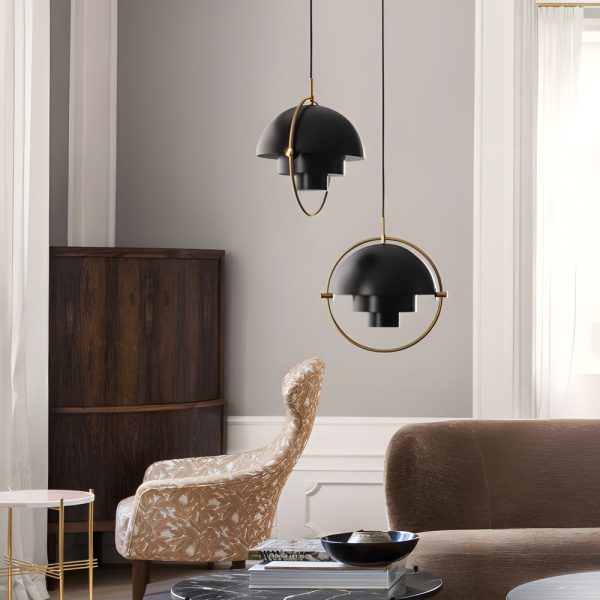 Rotating Shade Electroplated Iron Simple Nordic Chandelier Pendant Lamp - Image 3