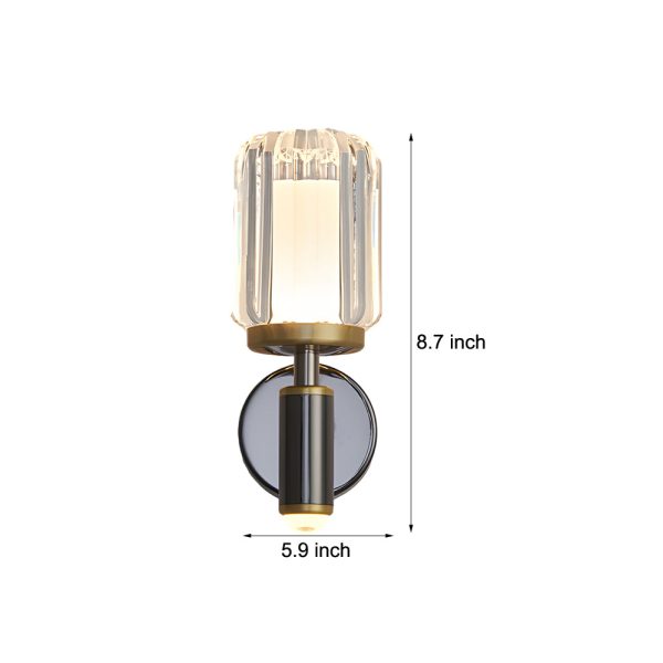 Clear Acrylic Arm Wall Light Modern Aluminum Sconce for Living Room - Image 6