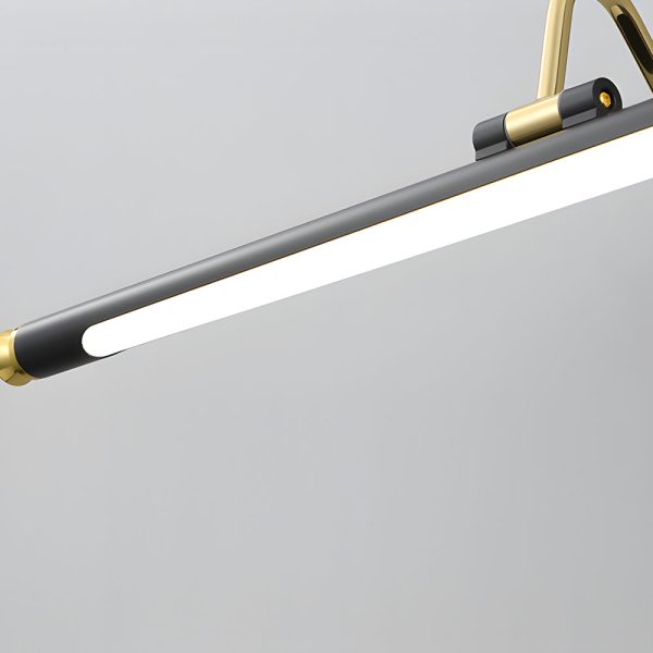 Gold and Black Rotatable Linear Vintage LED Bathroom Vanity Light - Image 5