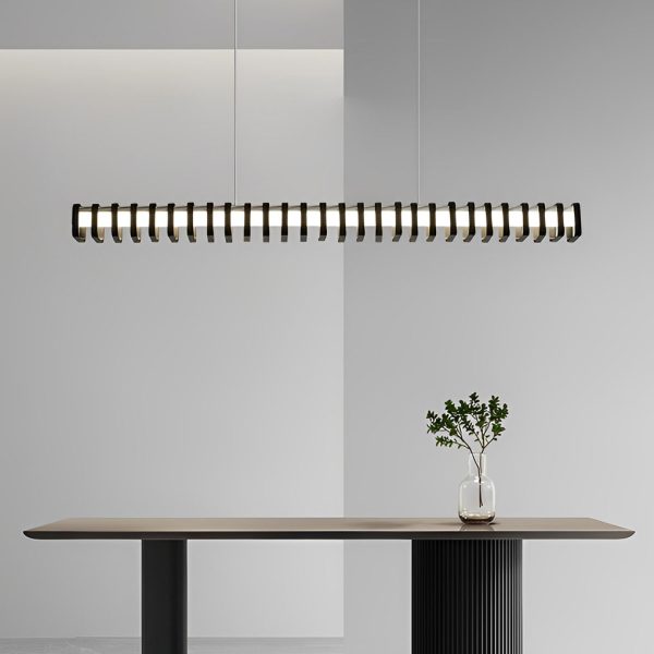 Minimalist Square Frame Decor Three Step Dimming Modern Chandelier Light - Image 2