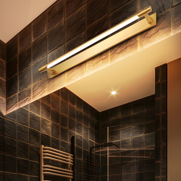 120?? Rotatable Flush-Mount Bathroom Vanity Light with Linear Bar and Elegant Finishes - Image 2