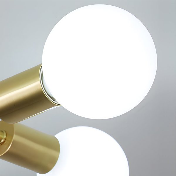 4/6/8-Light Curved Arms White Shade Modern Ceiling Light Fixture - Image 4