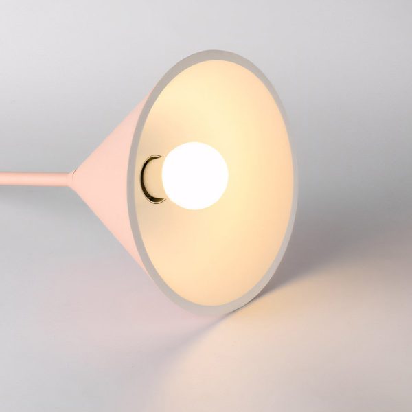 1-Light Resin Pink Figura Arc Pendant Lamp - Image 4