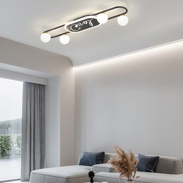 4/6/8 Round Acrylic Balls Three Step Dimming Modern Ceiling Light Fixture - Image 4