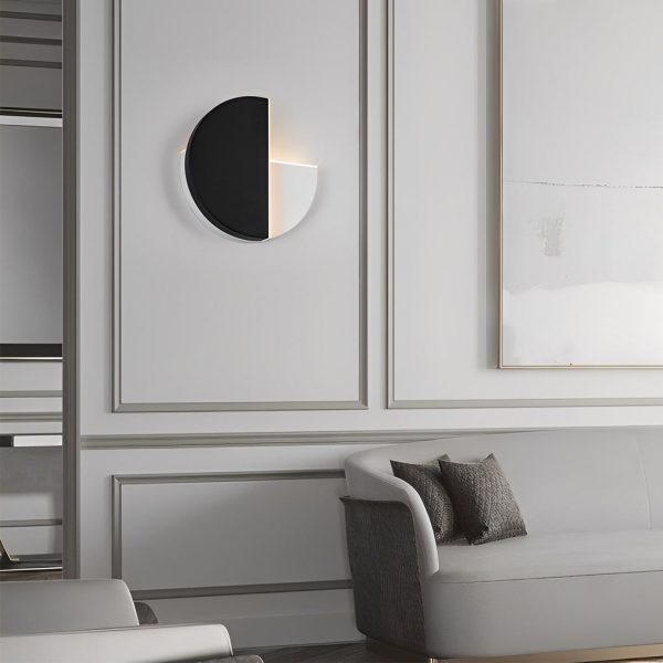 Creative Circular 350?? Rotatable LED Black Nordic Wall Sconces Lighting - Image 5