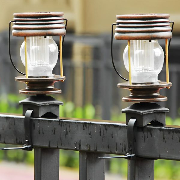 Retro Portable Waterproof Intelligent Led Solar Powered Outdoor Lights - Image 4