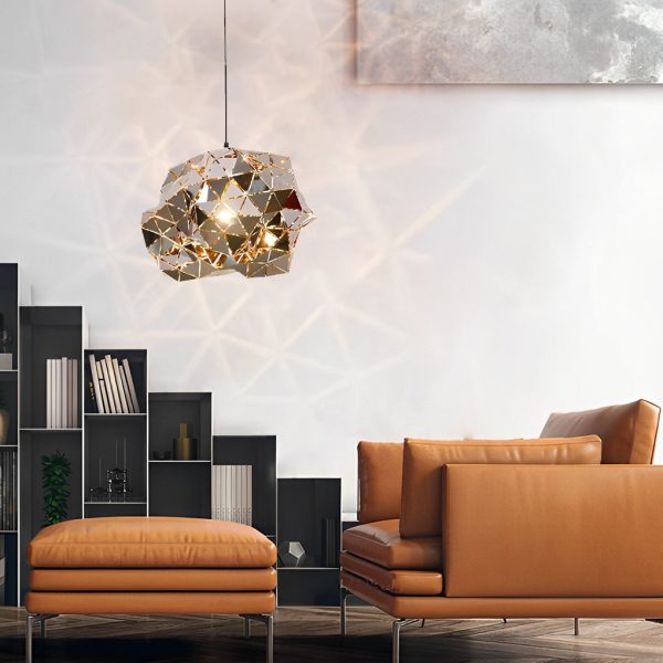 Irregular Decor Stainless Steel Hollow Creative Post-Modern Chandelier - Image 2