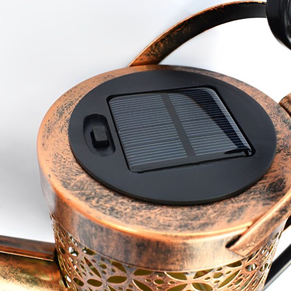 Iron Kettle Shower LED Solar Garden Light Unique and Efficient Outdoor Illumination - Image 6