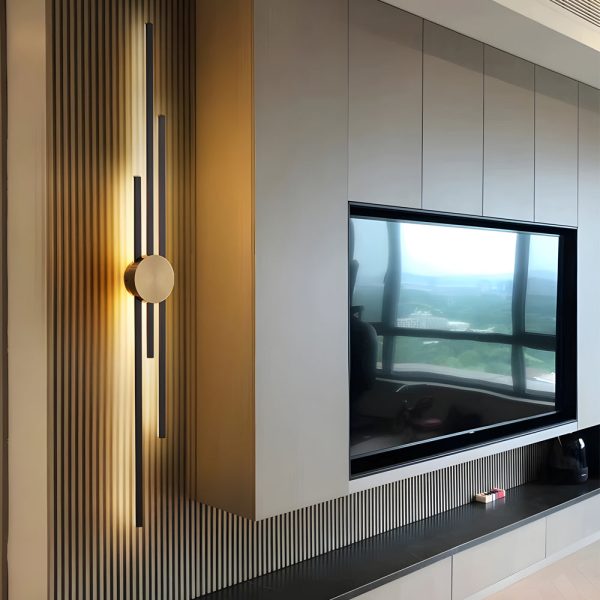 Modern Linear Wall Lamp Minimalist 2 Color Metal Wall Light - Image 4