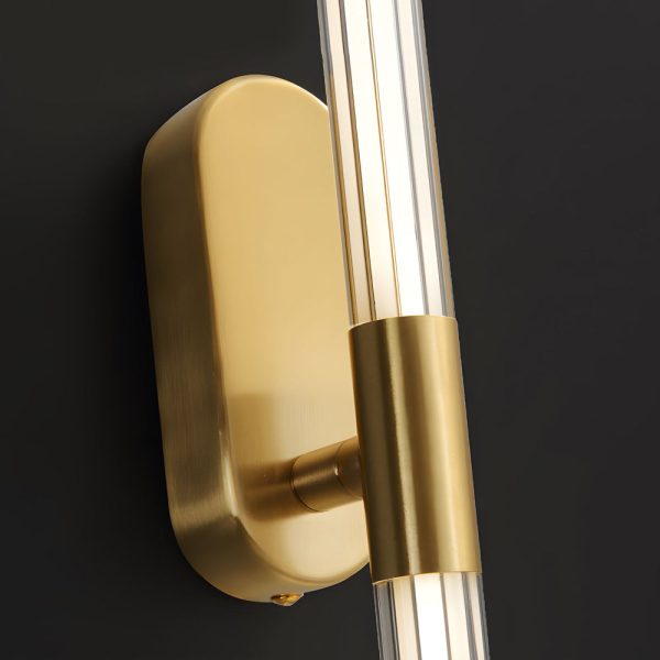 Acrylic Tube Tall Linear Wall Semi-Flush Mount Sconce - Image 5