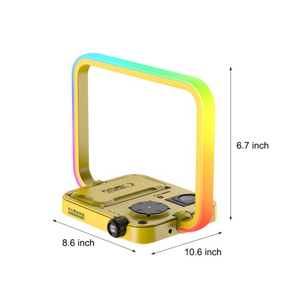 3 In 1 Touch Bedside LED Table Lamp with Wireless Charger and Timing - Image 6