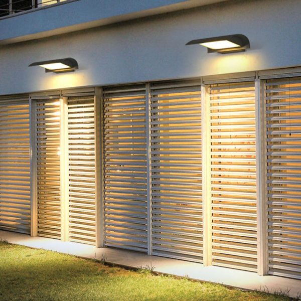 Curved Outdoor Waterproof LED Black Modern Minimalist Wall Lamp Exterior Lighting - Image 6