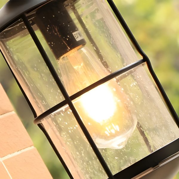 Creative Glass Waterproof LED Black Modern Plug in Wall Sconce Lighting - Image 7