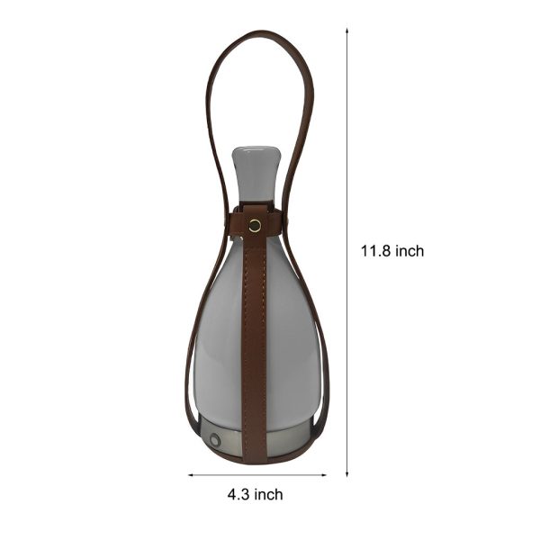 Modern Mid-century Cordless Lantern Table Lamp - Image 6