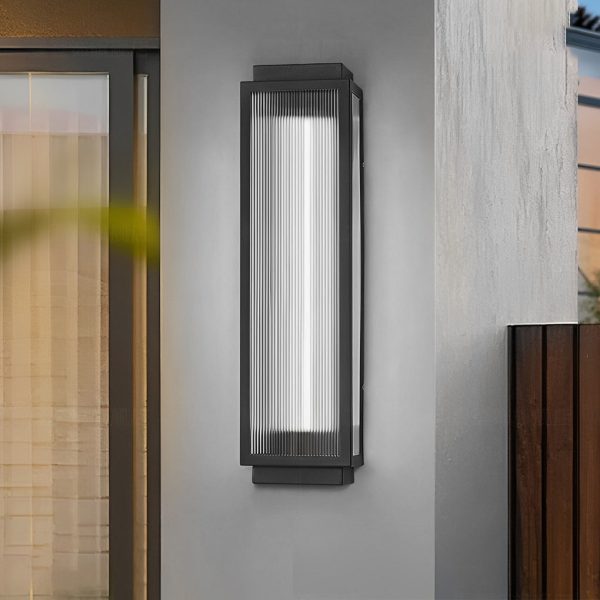 Rectangular Strip Waterproof LED Black Modern Outdoor Wall Lights - Image 4