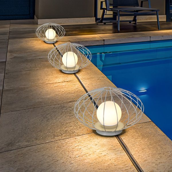 Mushroom Cage Shape LED Waterproof Modern Lawn Lamp Outdoor Lights - Image 4