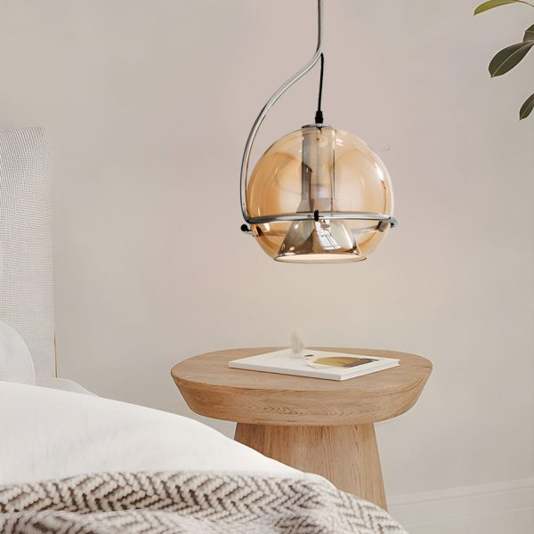 Creative Ball-shaped Glass Modern Pendant Light Hanging Lamp Island Lights - Image 3