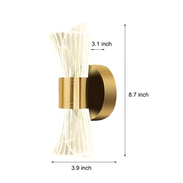 Trumpet Creative up down Lighting LED Three Step Dimming Modern Wall Lamp - Image 5