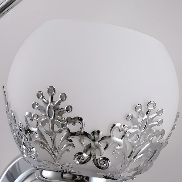 2-Light Glass Flower LED Simple European Style Wall Sconces Lighting - Image 7