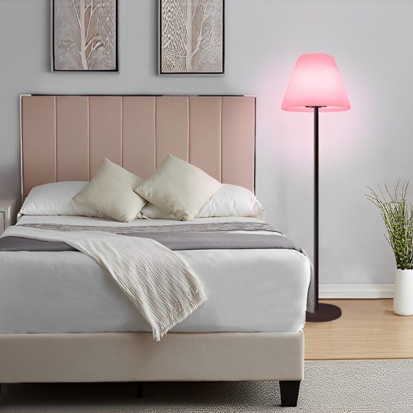 Modern Intelligent LED Metal and Shaded Floor Lamp - Image 3