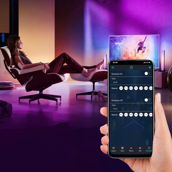 Smart APP Multi Color Ambient Lamp LED RGB Stick Table Lamp - Image 8