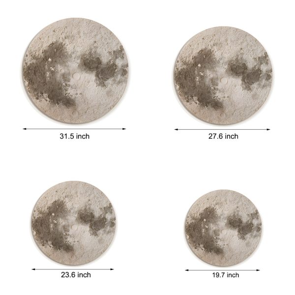 Round Moon 3D Sandstone Painting USB Voice Control Decorative Painting - Image 6