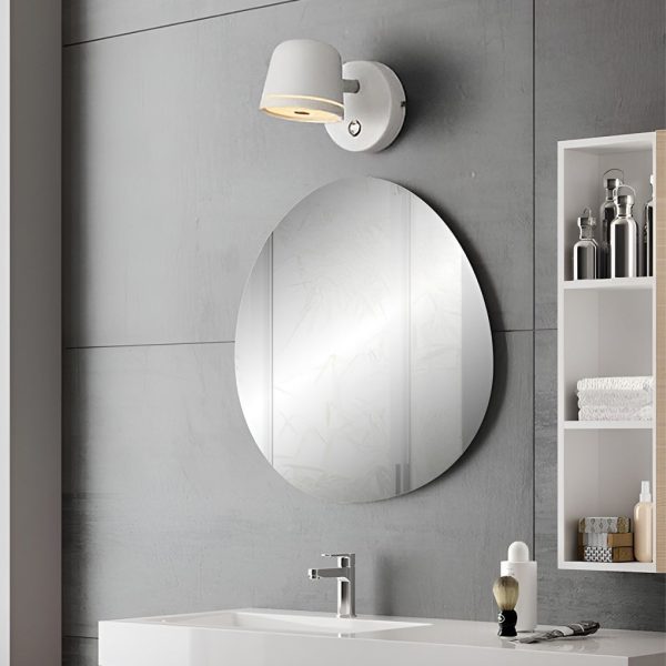 Adjustable Round Stepless Dimming LED Nordic Wall Lamp Wall Sconce Lighting - Image 5
