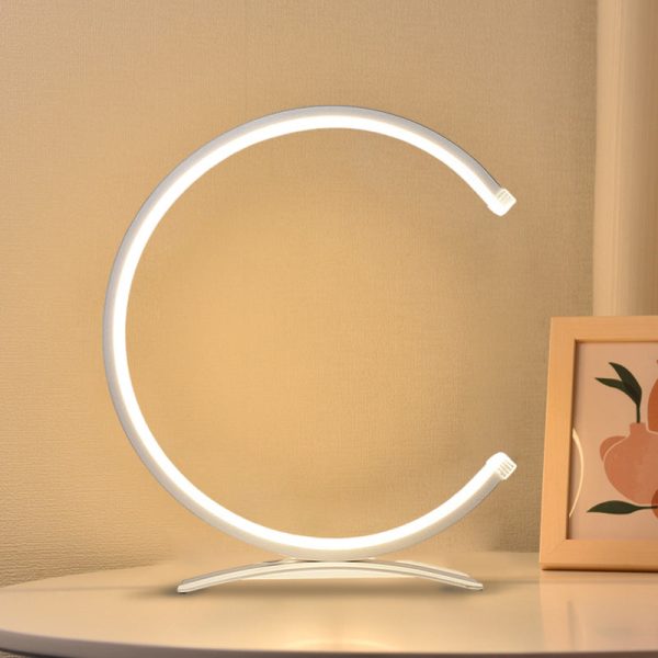 3/4 Circle Lamp Touch LED Modern Accent Table Lamp - Image 2