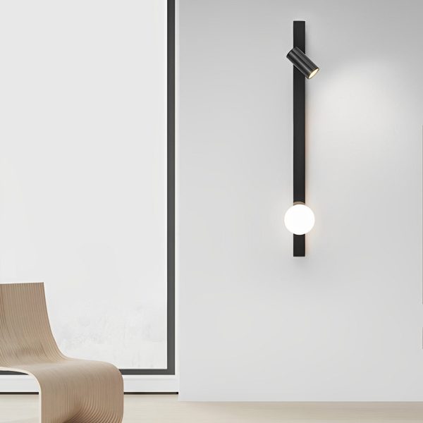 Long Strip LED Three Step Dimming Wall Lamp with Adjustable Spotlight - Image 5