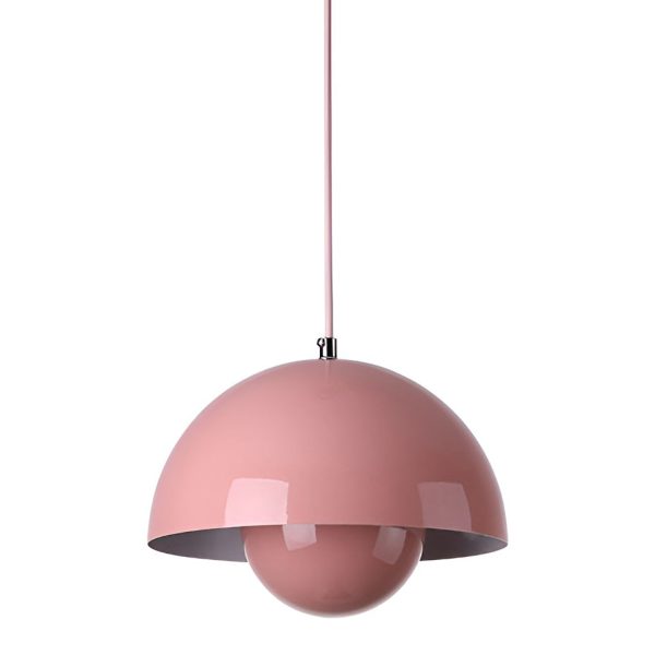 1-Light Metal Mushroom Nordic Flowerpot Pendant Light - Image 15