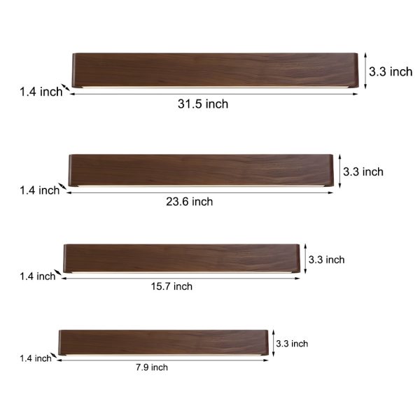 Linear Walnut Wood LED Wall Sconce - Image 6