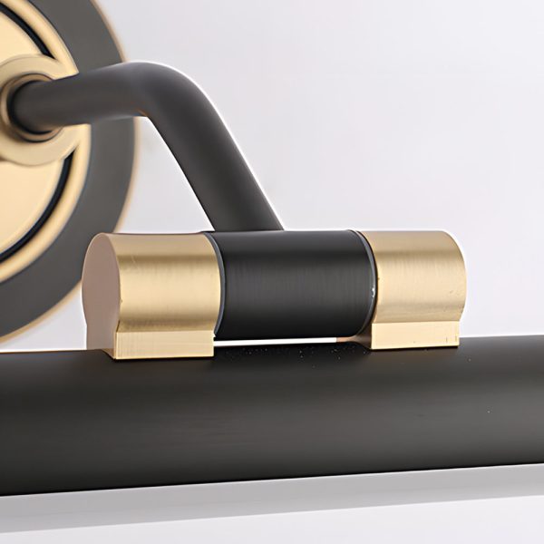 Elegant Linear Gold/Black LED Vanity Light for Bathroom - Vintage Style - Image 5