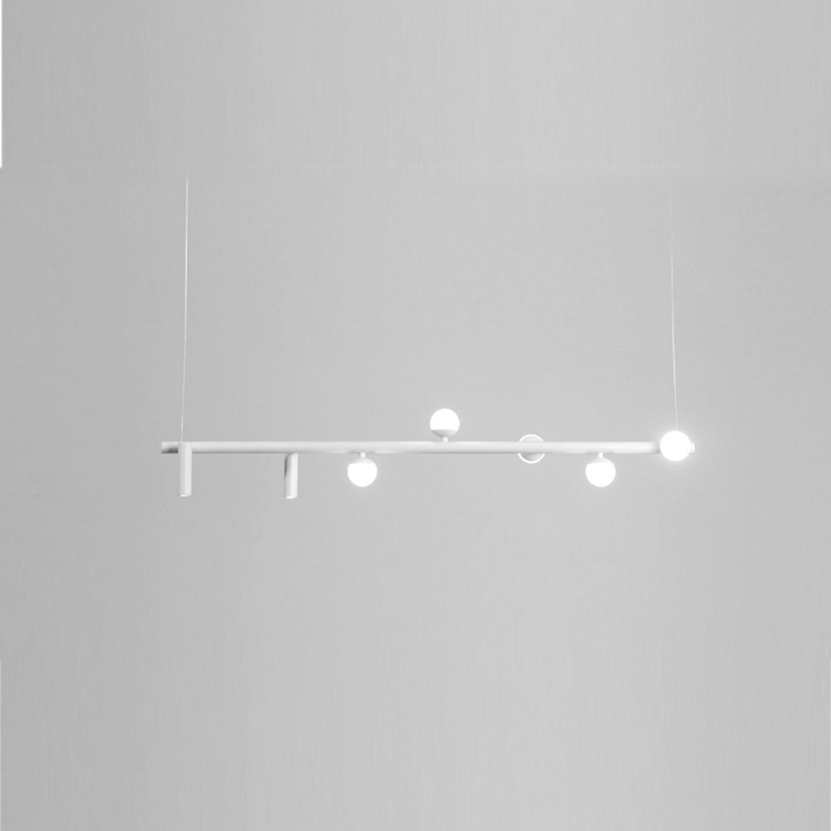 Minimalist  Island Light Linear 6/7 Light Acrylic Iron LED Chandelier - Image 7