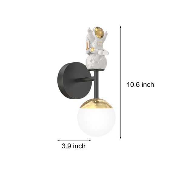 Cartoon Astronaut Decor 3 Step Dimming LED Modern Wall Sconces Lighting - Image 5