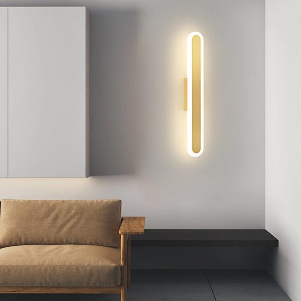 Long Strip Minimalist LED 3 Step Dimming Modern Indoor Wall Lights Fixture - Image 2