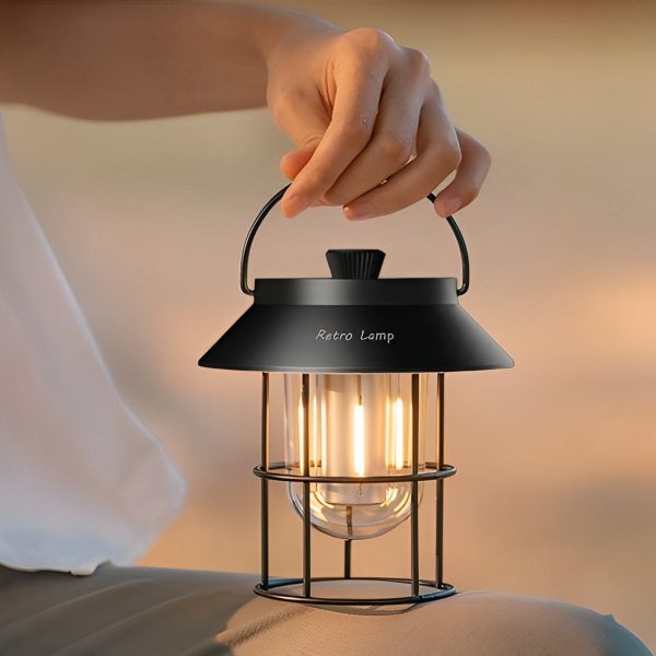 USB Rechargeable Dimmable LED Hanging Stand Portable Outdoor Lanterns - Image 8