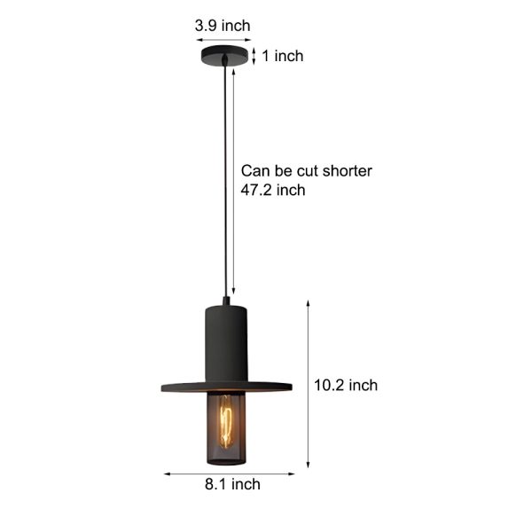 Nordic Minimalist Retro Industrial Cement & Mesh LED Pendant Light - Image 5