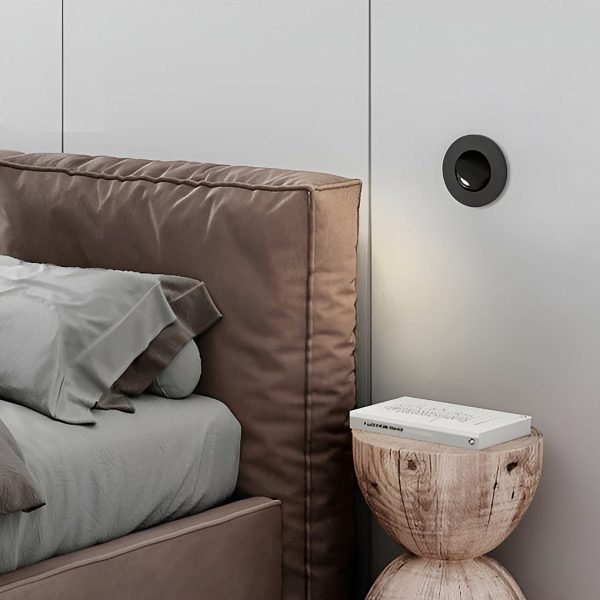 Round Square Adjustable 3W LED Recessed Nordic Wall Lamp Sconce Lighting - Image 4
