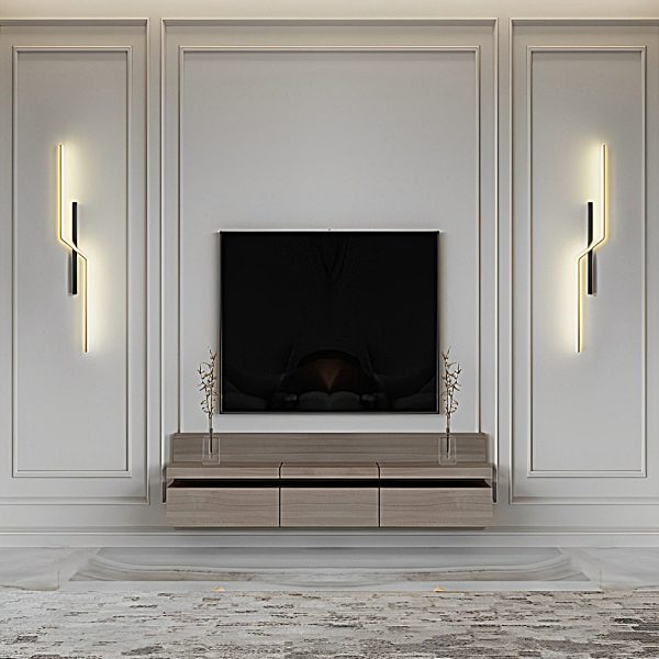 Lines Creative LED Modern Minimalist Wall Lamp Decorative Wall Sconces Lighting - Image 6