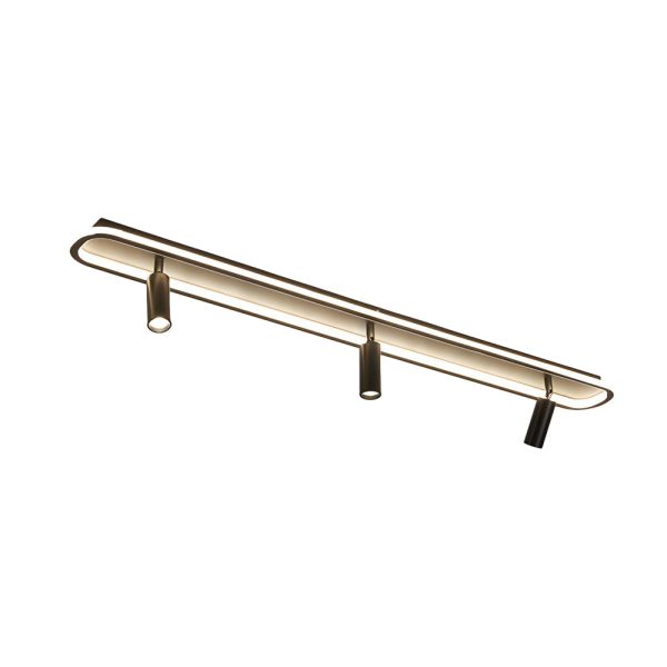 Long Rectangular LED 3 Step Dimming Modern Ceiling Light with Spotlight - Image 20